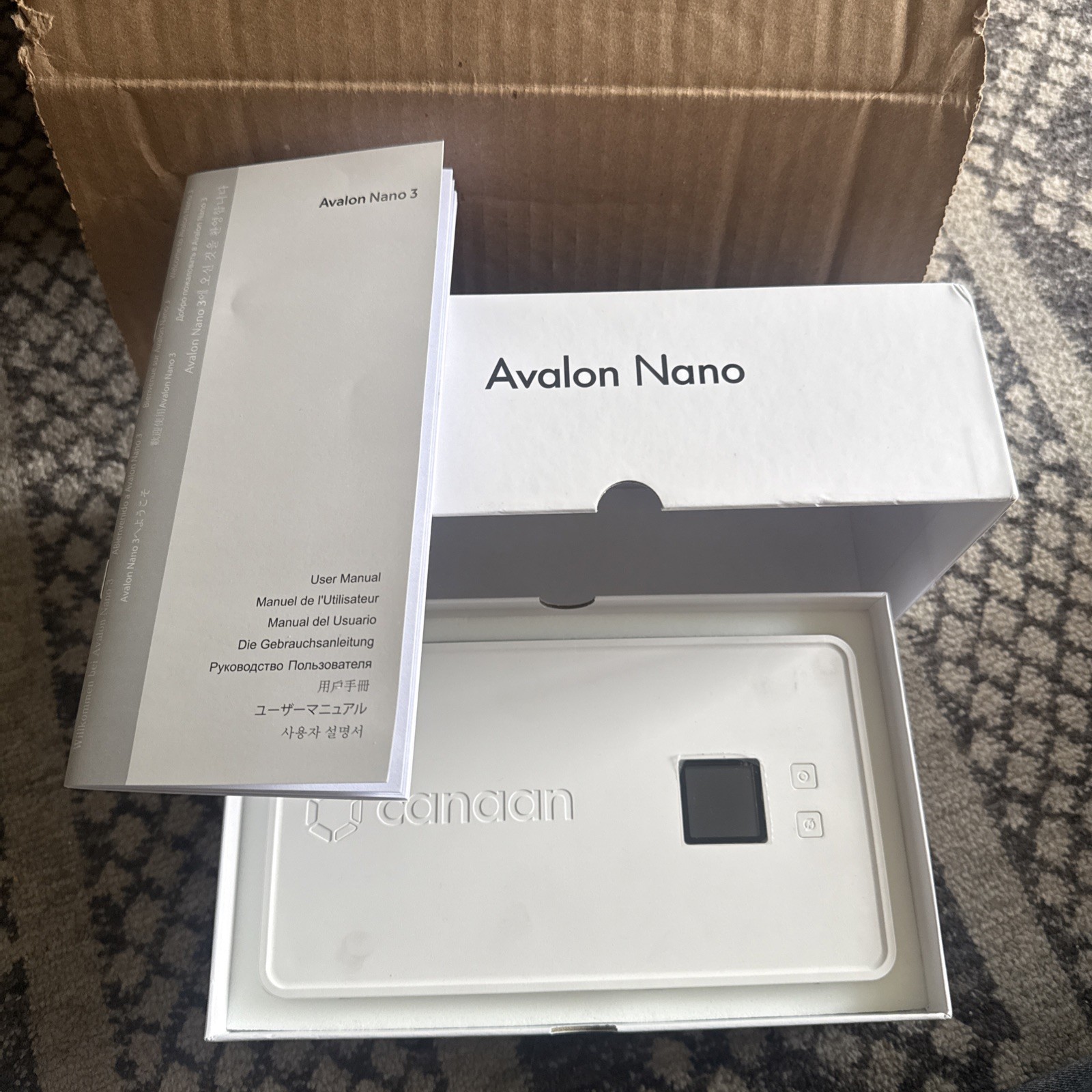 Canaan Avalon Nano 3 White 4TH/s with no PSU BTC Solo Miner US Seller Open Box