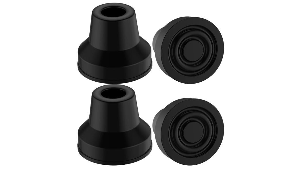 4 Pcs Rubber Cane Tips 1/2 Inch Heavy Duty Anti Slip Durable Replacement NEW