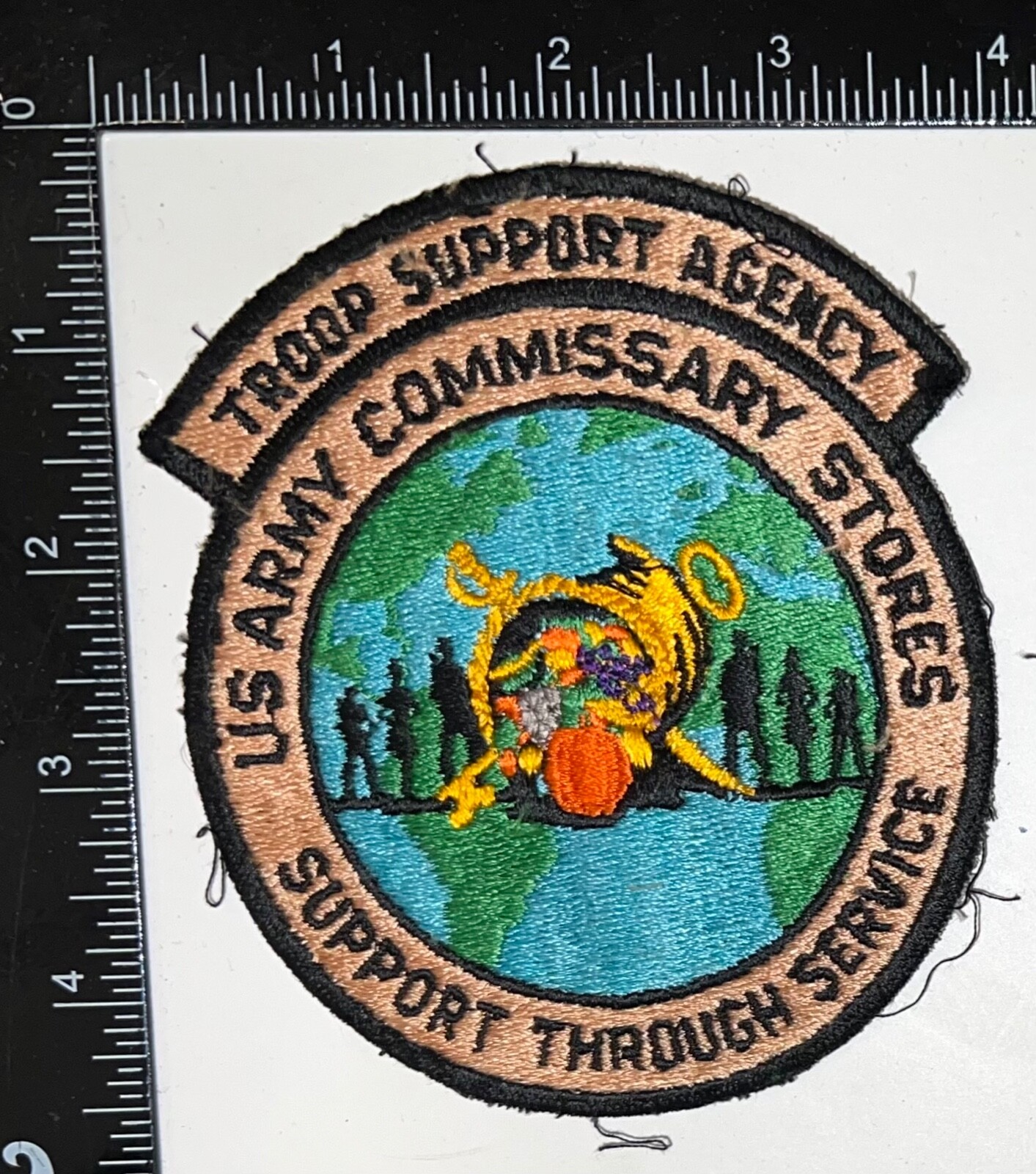 Cold War US Army Commissary Stores Troop Support Agency Patch