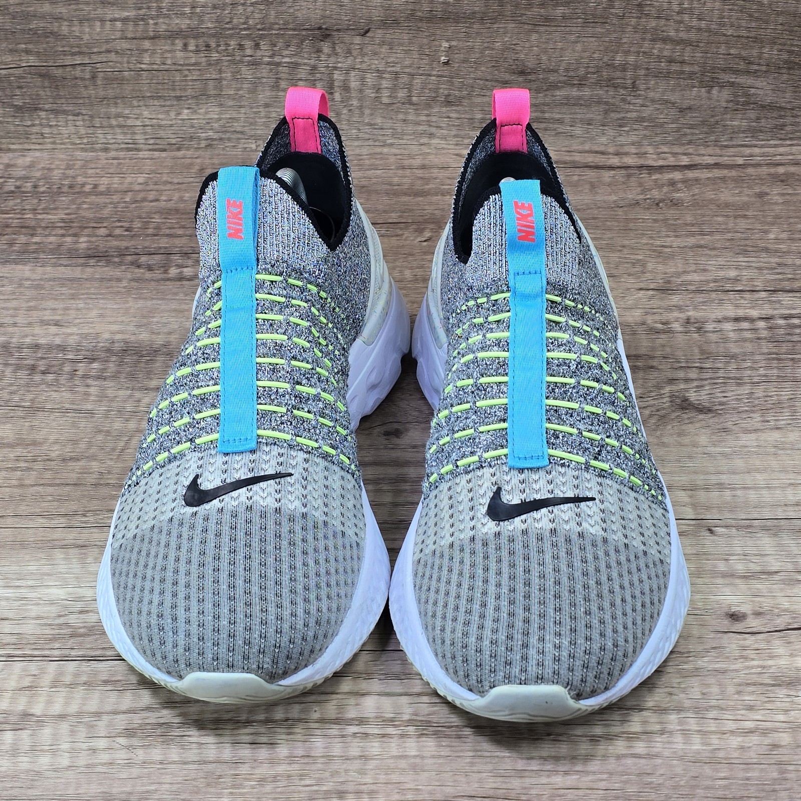 Nike React Phantom Run Flyknit 2 Men's Size 11 Gray Running Shoes (CZ7865-100)