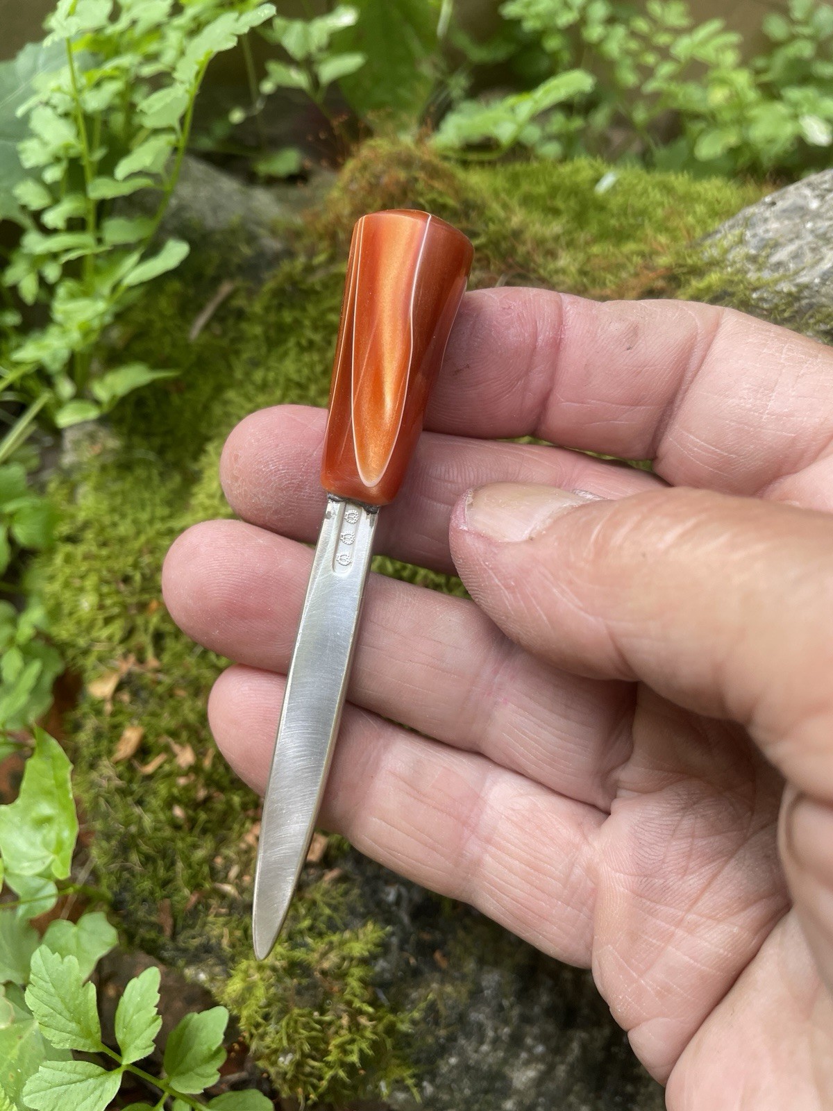 OOAK Artisan Single Prong Divot Tool - Stainless / Epoxy - Golf - Free Shipping