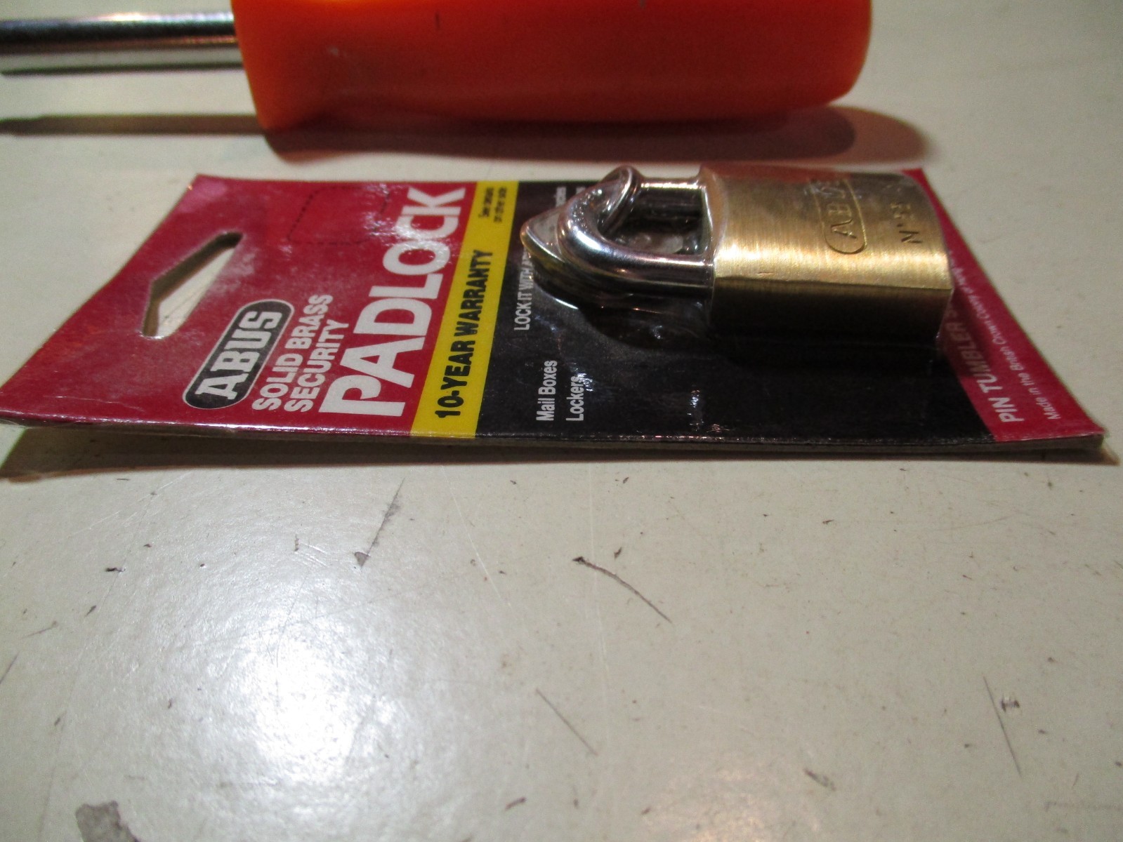 ABUS 55/30C BRASS PADLOCK 1 3/16" SNACKLE NOS