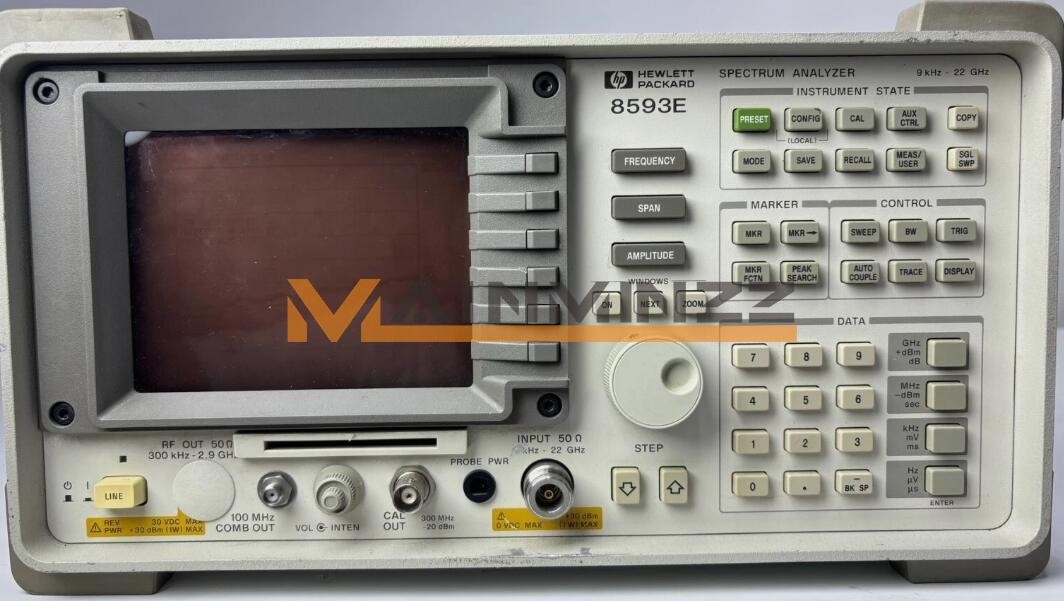 ONE USED HP Agilent 8593E spectrum analyzer,ms 9KHz-22GHz