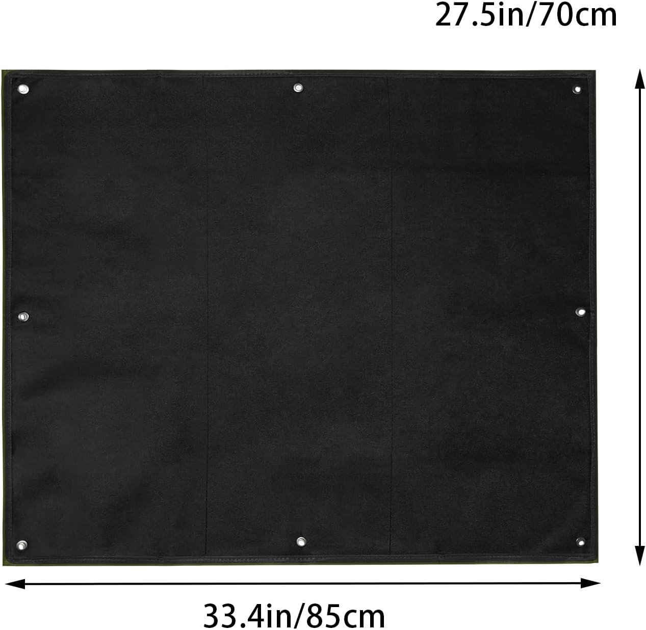 Tactical Patch Display Board,Hook & Loop Foldable Black(33X27.5In)