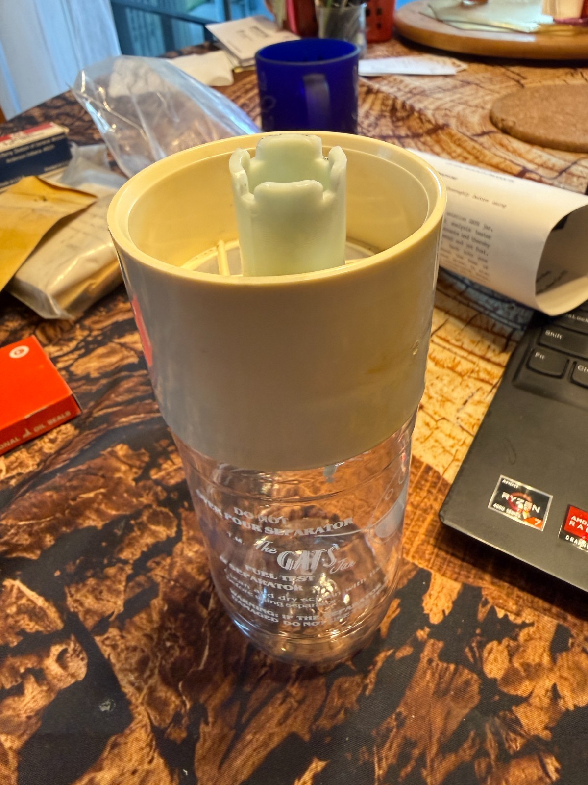GATS Jar Environmentally Friendly Fuel Tester - Strainer/Sampler - 12 Oz.