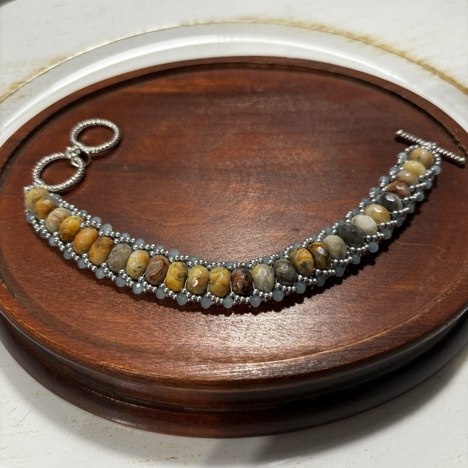 Handmade Flat Spiral Bracelet