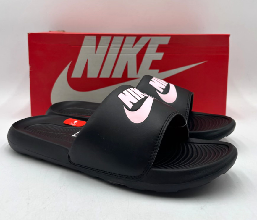 Nike VICTORI ONE SLIDE LT ARCTIC Women's NEW Sandal Black Multiple Sizes NIB