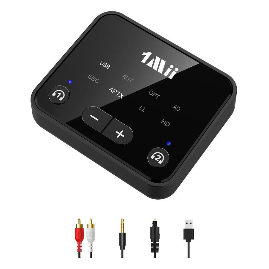 Bluetooth 5.3 Transmitter for TV to 2 Wireless Headphones, Long Range 100ft BT
