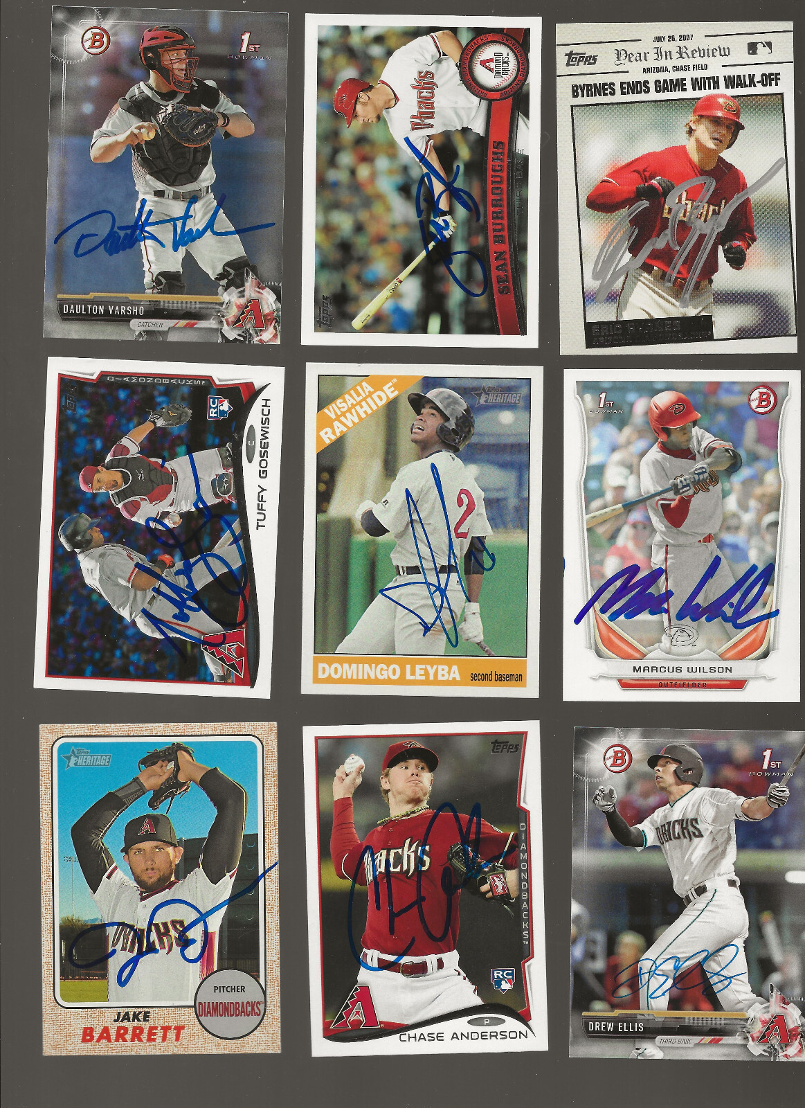 2014 Bowman Marcus WIlson Diamondbacks Autograph