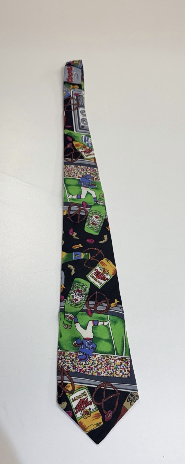 Nicole Miller 1991 Bar Snacks, Beer & Football Game Misc. Novelty Men's Tie