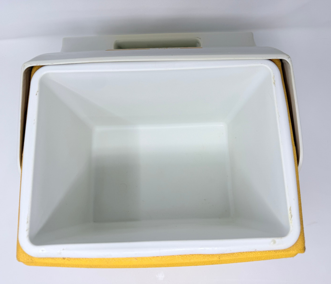 Playmate by Igloo Cooler Lemon Yellow/White W/ Side Push Button- USA