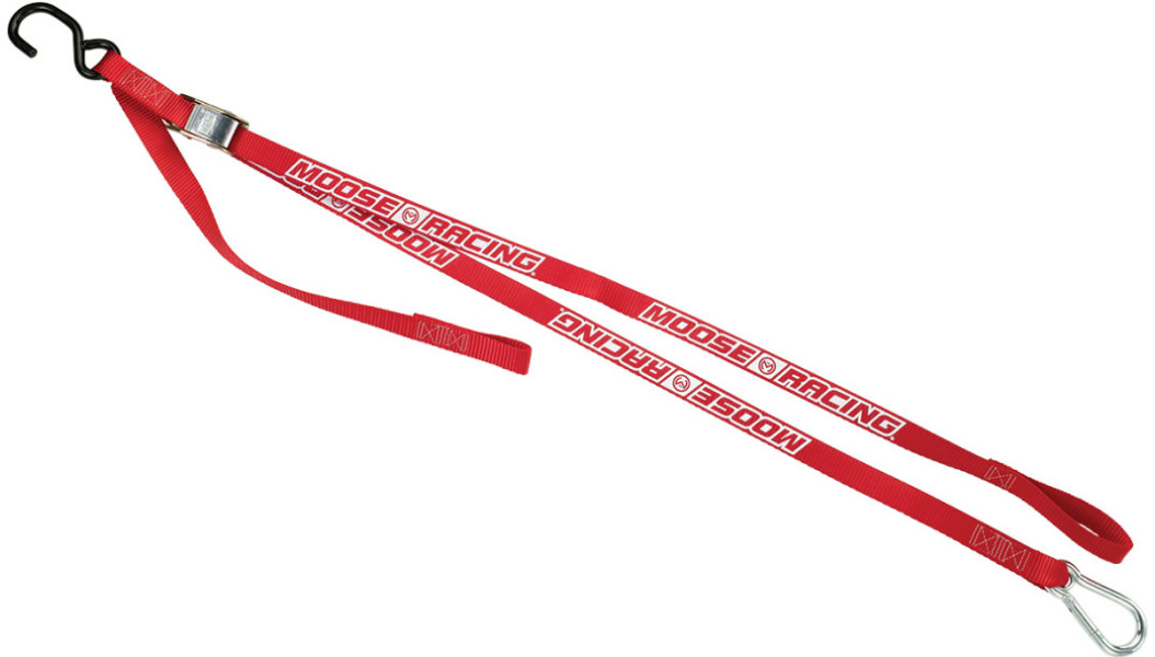Moose Racing Carabiner TieDowns w/Soft Tie Red