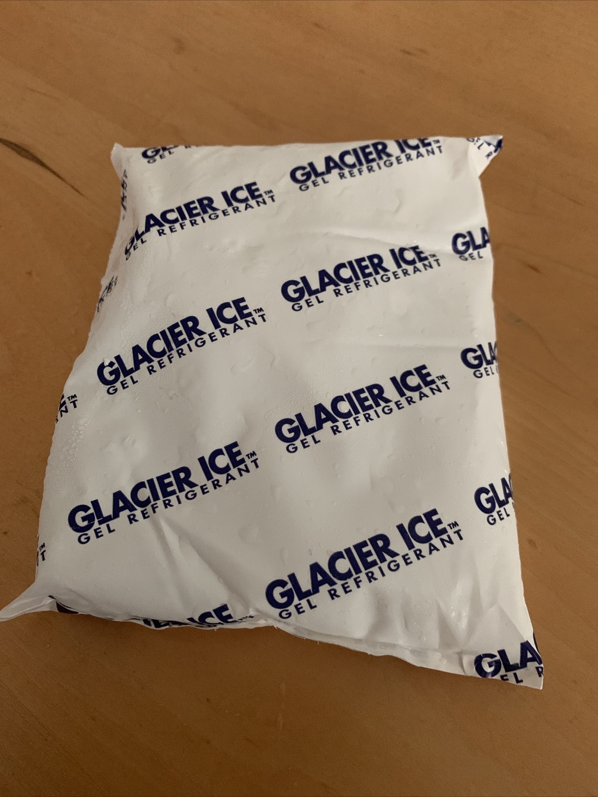Glacier Gel Refrigerant Cold Packs 7" x 6". Non-Toxic Reusable Blue Ice Cooler