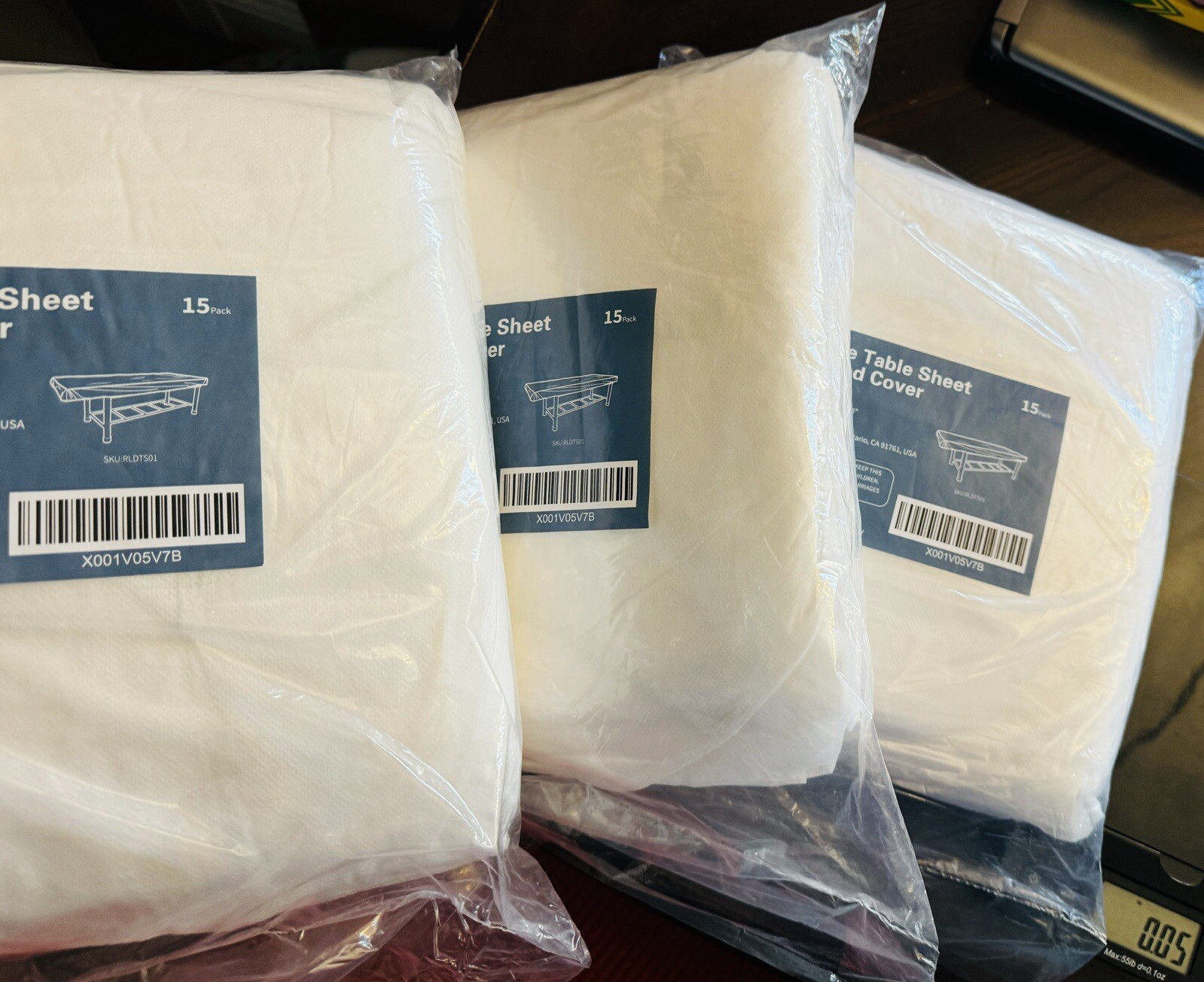 Disposable Fitted Massage Table Sheet Lifesoft Facial Bed Cover  45 Pack