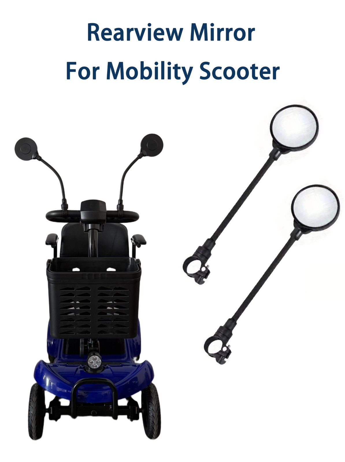 2PCS Rearview mirror for mobility scooter
