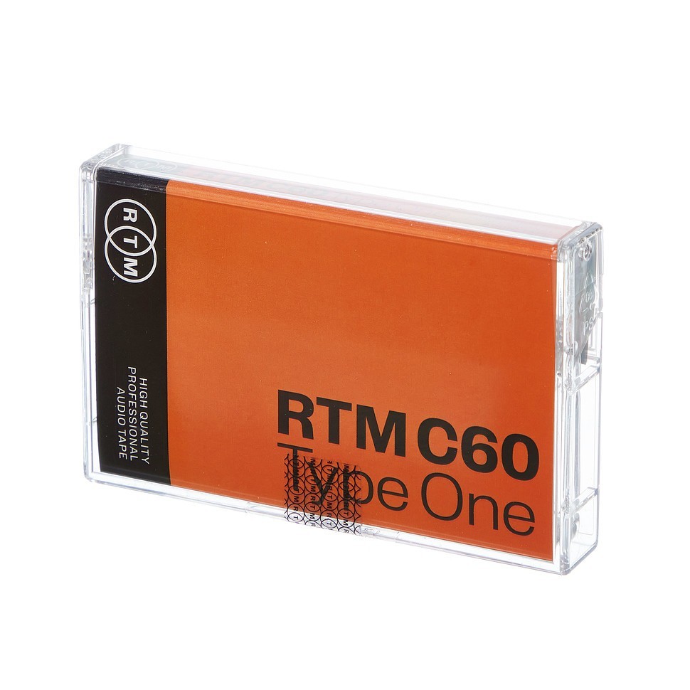 RTM Blank Cassette - C60 Type One Blank Audio Cassette Orange