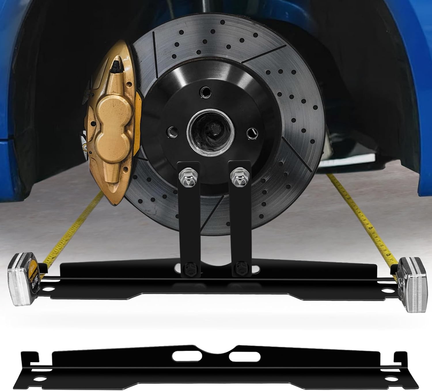 XIEKRAB Upgraded Heavy-Duty Steel Wheel Alignment Tool Kit, Collapsible Toe...