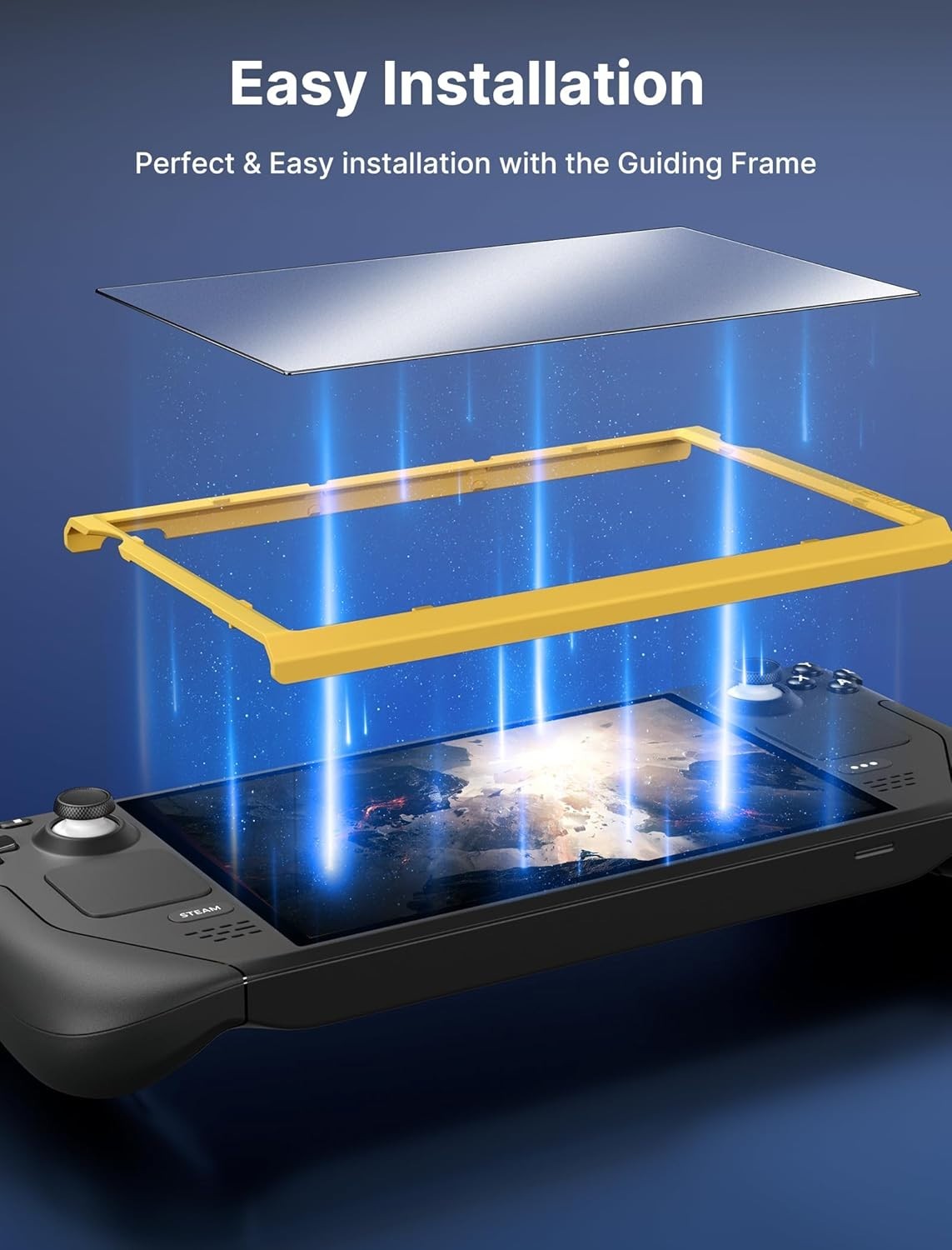 Scratch Resistant Matte Screen Protectors for Steam Deck - 2-Pack with Guide