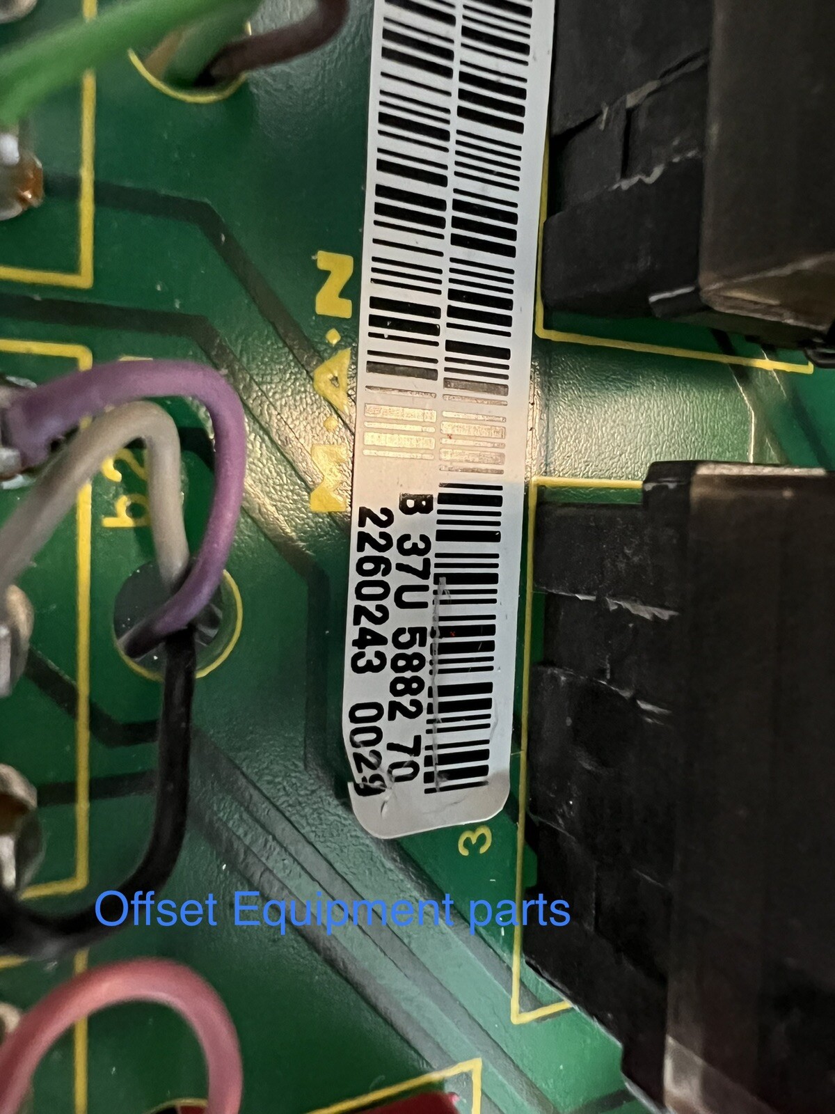 Electrical Board for a Man Roland 900 700 or 300 part # B37U 588270