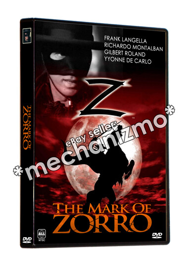 THE MARK OF ZORRO (1974) DVD MOD Frank Langella Ricardo Montalban REG 1 RARE!