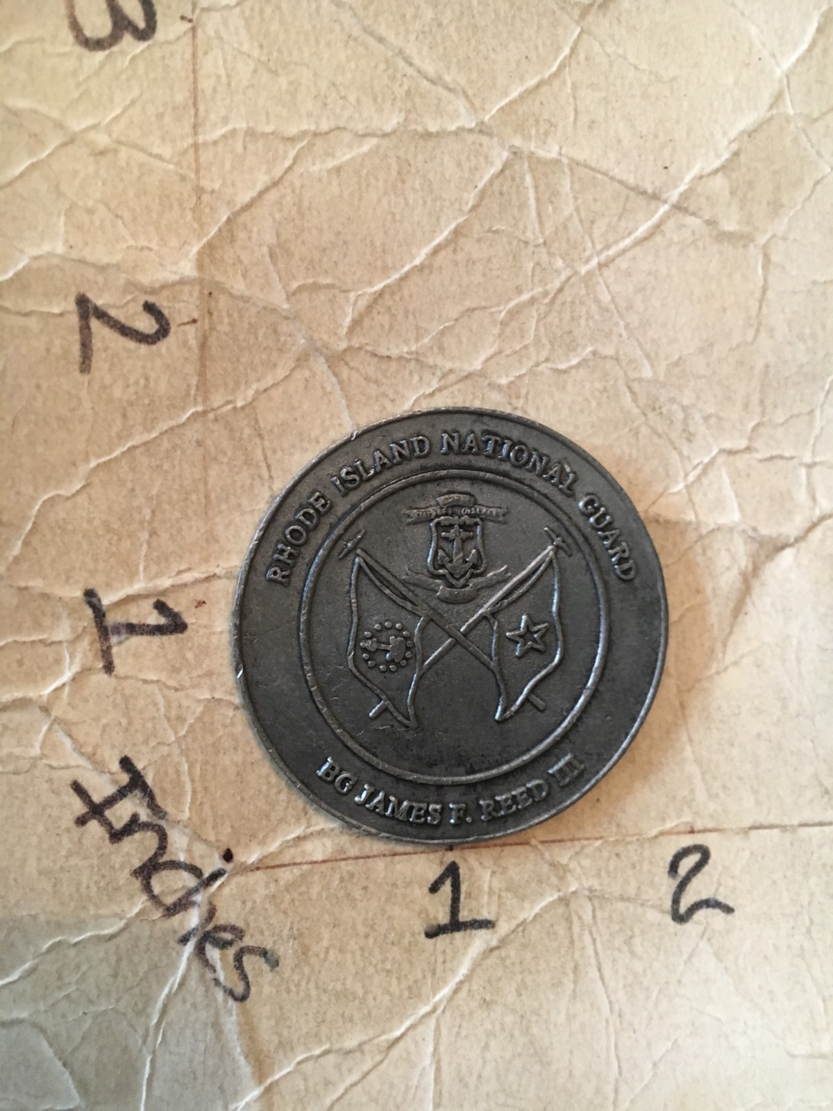 US Army Rhode Island National Guard Assistant Adjutant Gen Challenge Coin 8/5/25