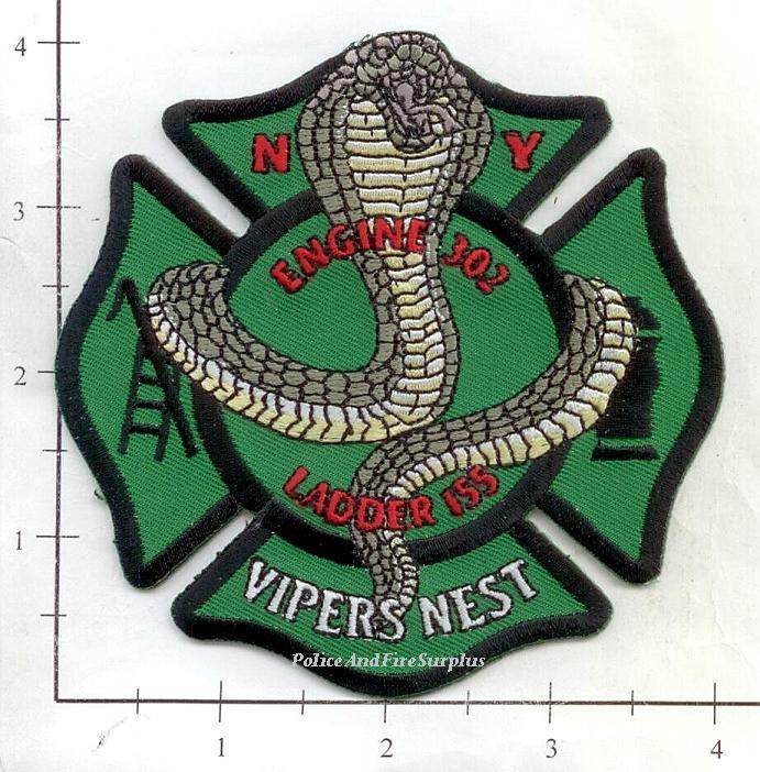 New York City NY Fire Dept Engine 302 Ladder 155 Patch v10 - Vipers Nest