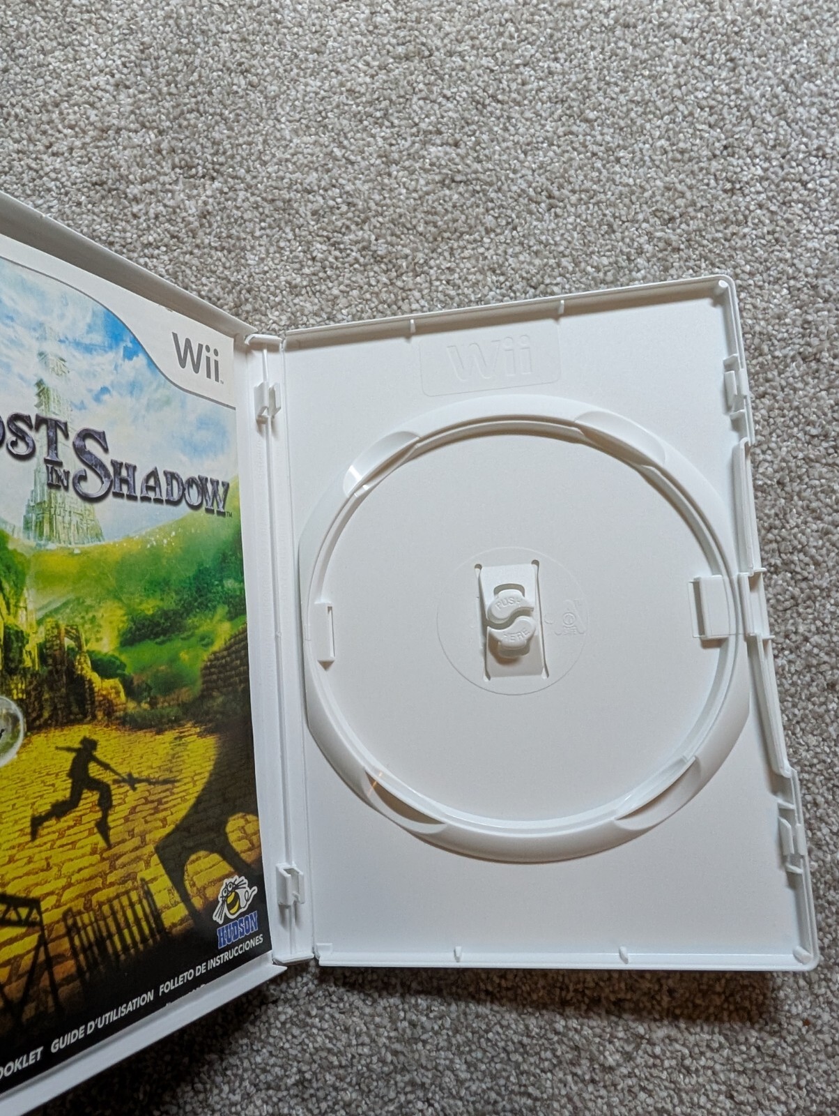 NO GAME Lost In Shadow Nintendo Wii Case Manual