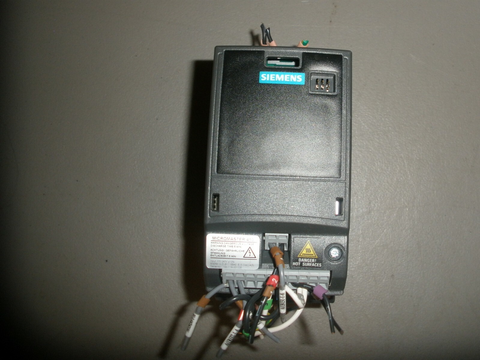 SIEMENS 6SE6410-2UB17-5BA0 MICROMASTER 410 INVERTER 7.5kW