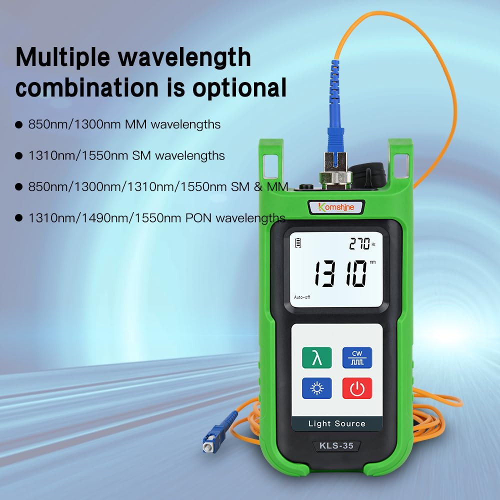 KPM-35 Optical Fiber Power Meter & KLS-35-MS Light Source Combo Kit