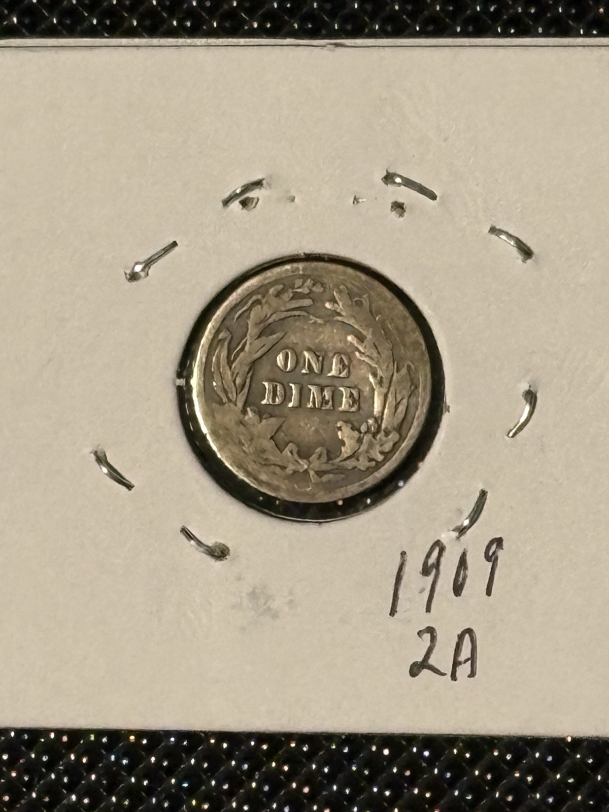 1909 Barber Dime Item-2A