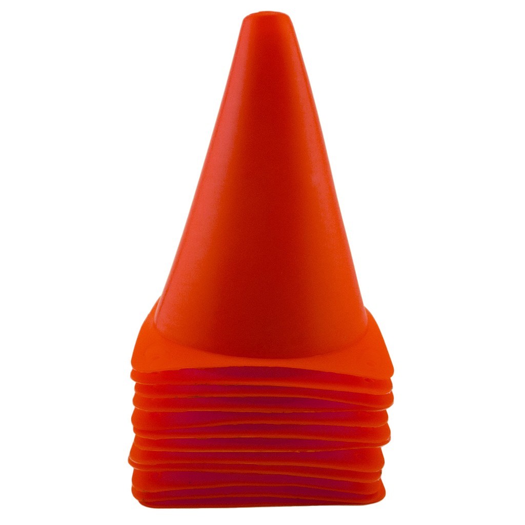 DH 7" Plastic Sport Training Cones 12 PCS Pitch Marker Football Training Cone