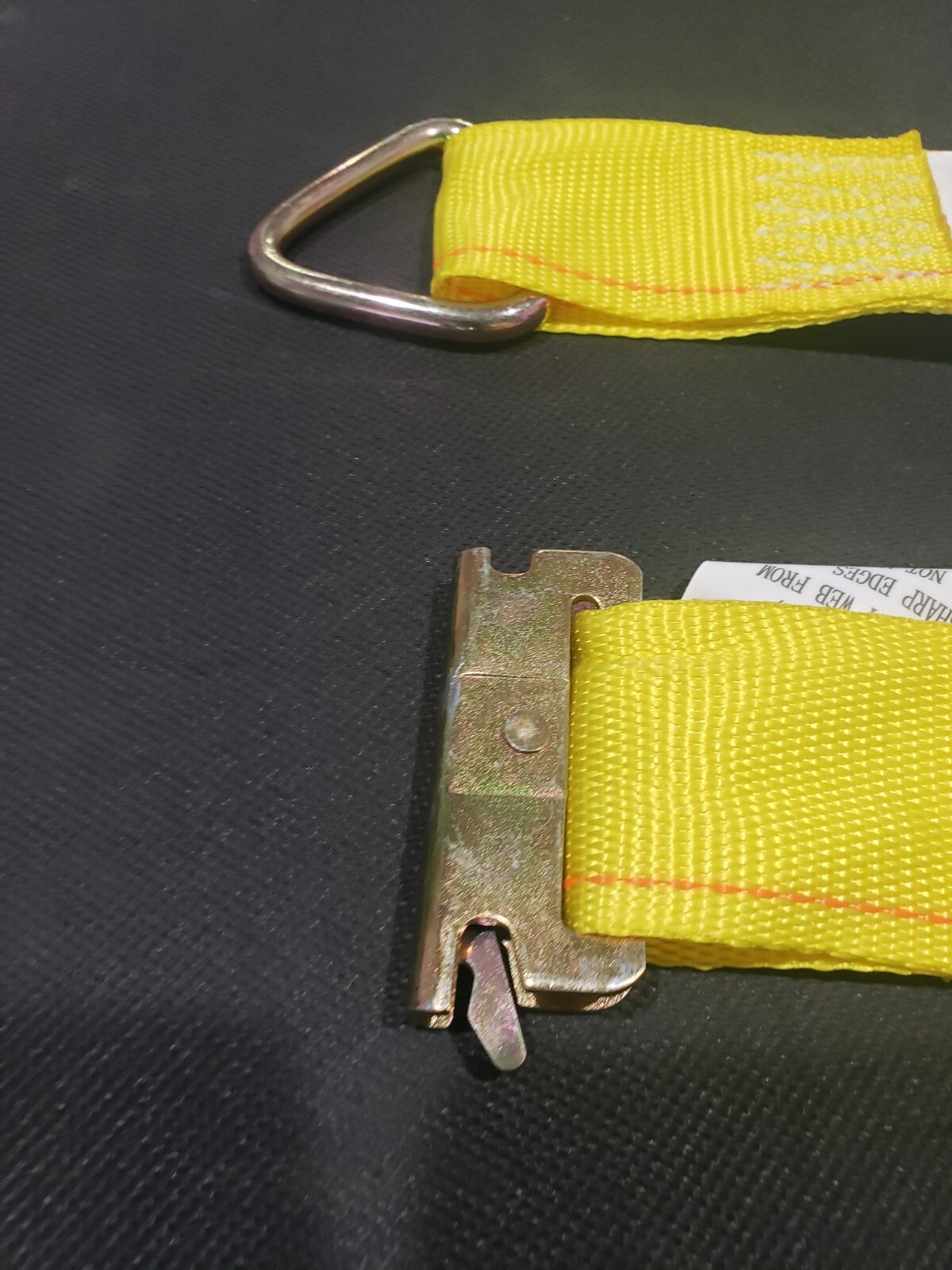 2x E Track Tie Off Rope Cargo Straps D Ring Fitting Enclosed Trailer Van 2.5k