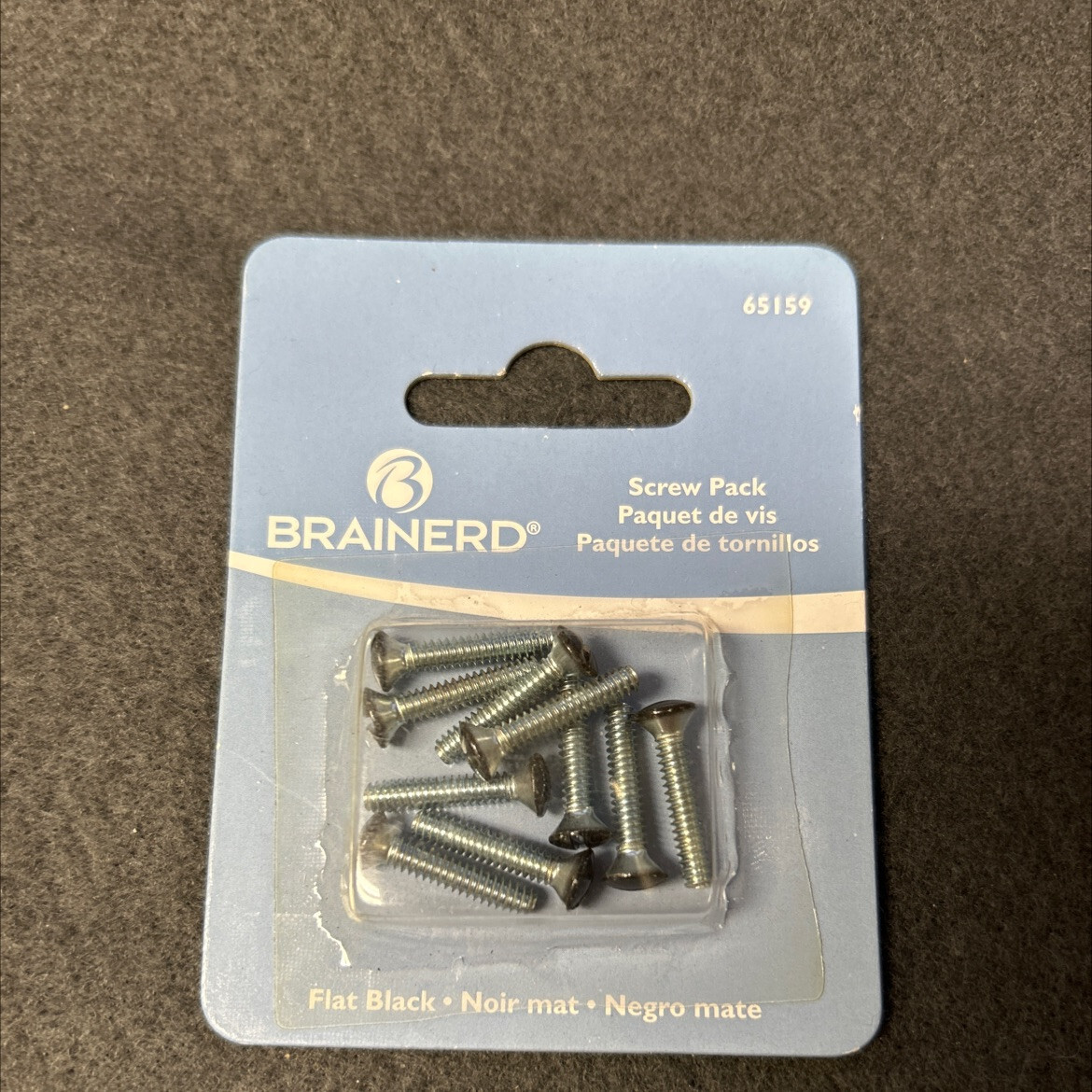 Wall Plate Screw Pack Flat Black