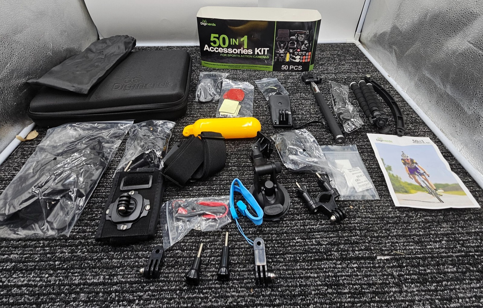Diginerds 50 In 1 Action Camera Accessory Fits GoPro Sports Action Cameras