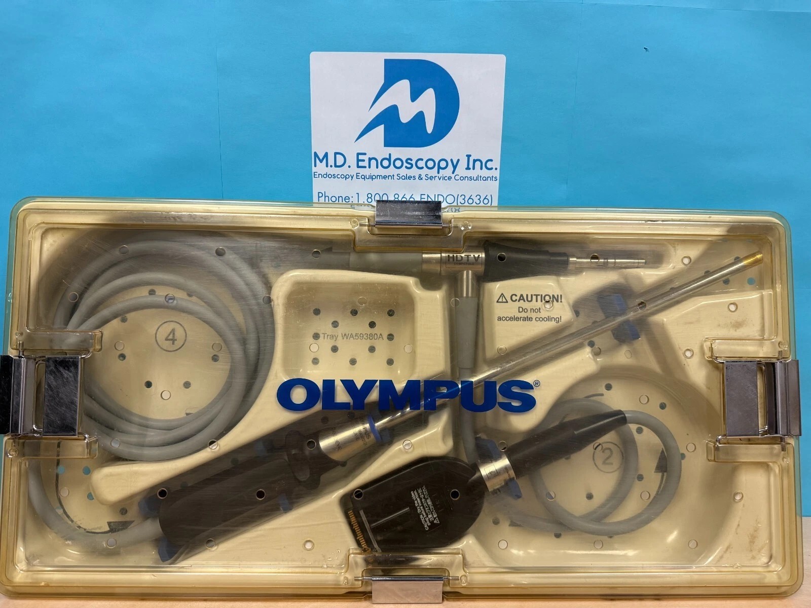 Olympus WA50012A EndoEye 30° HDTV Video Laparoscope in Sterilization Tray, Good!