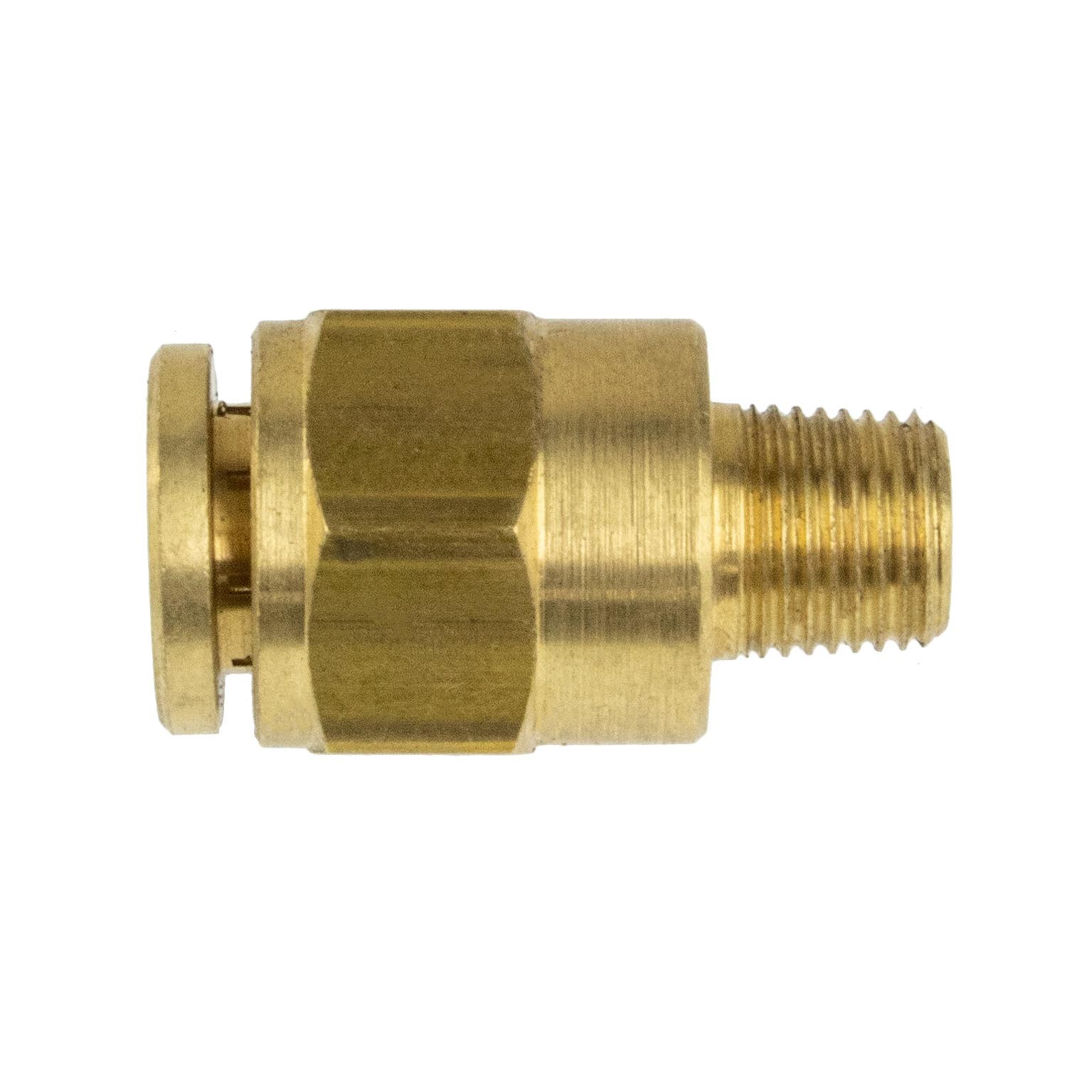 PUSH-TO-CONNECT FITTING - FITS 3/8" AIR TUBE TUBING - 1/8"-27 NPT MALE THREAD