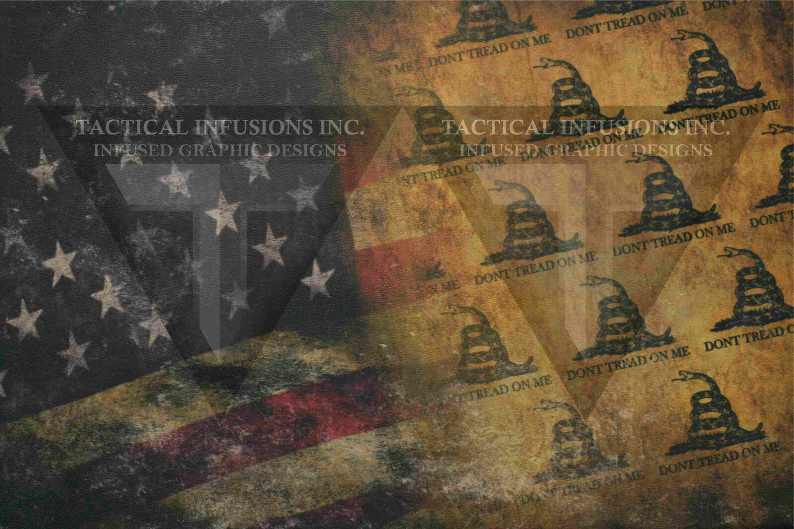 Kydex Infused Stars & Stripes Dont Tread  11 7/8 X 7 7/8" 1 Sheet