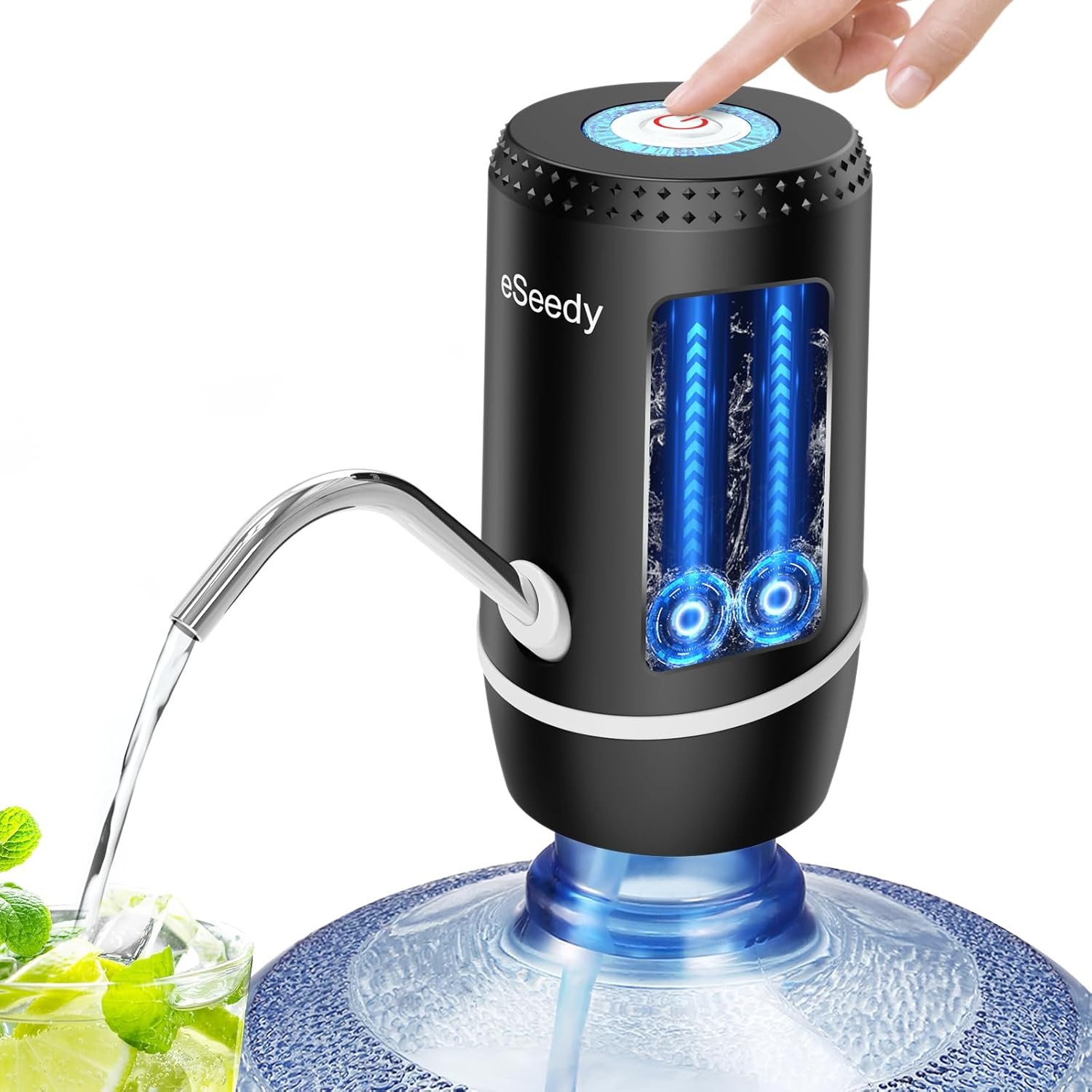 Water Pump for 5 Gallon Bottle, USB Charging Automatic Water Dispenser with Rech
