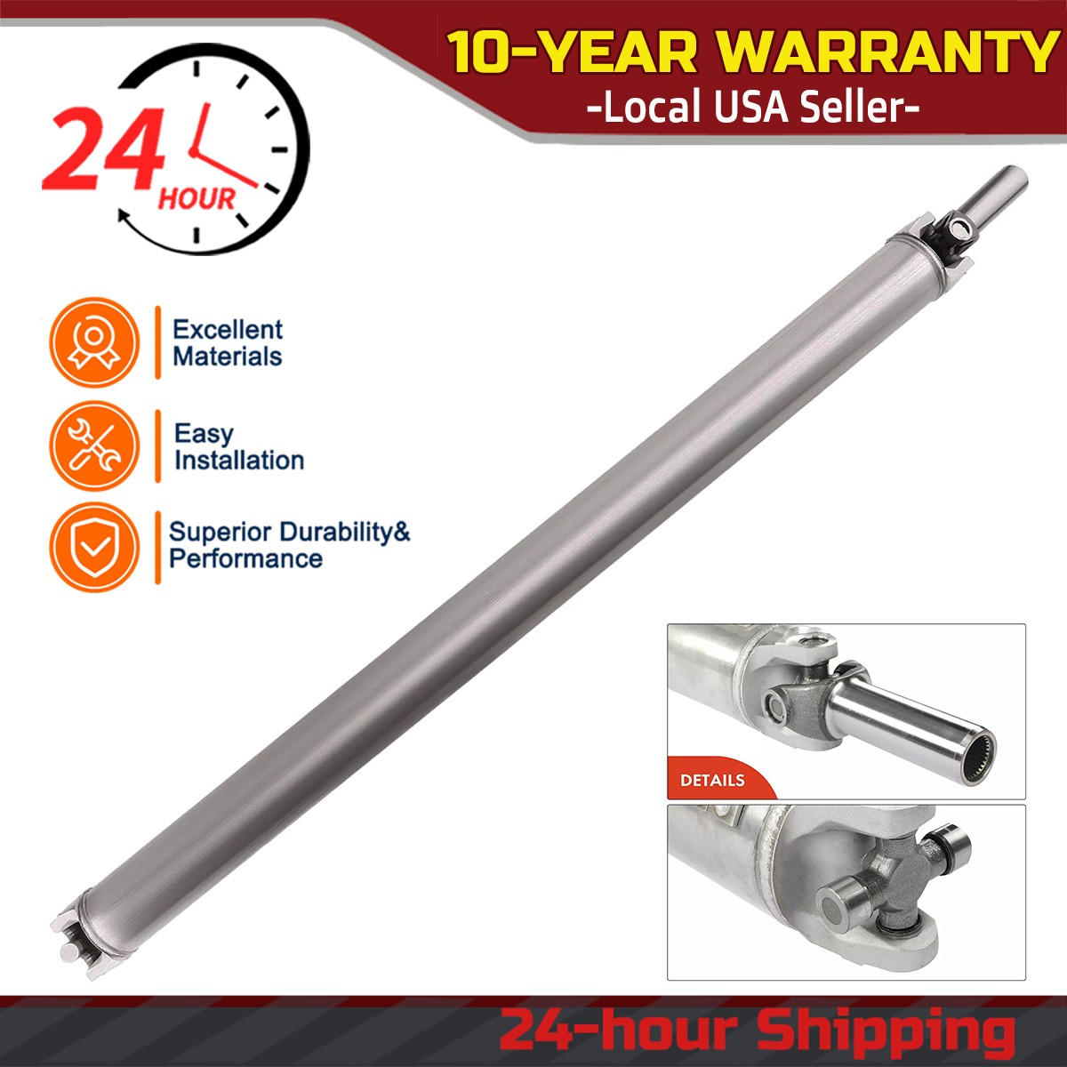 Aluminum Drive Shaft 936-276 for Silverado 2500HD Crew Cab Pickup 15093467 GMC-