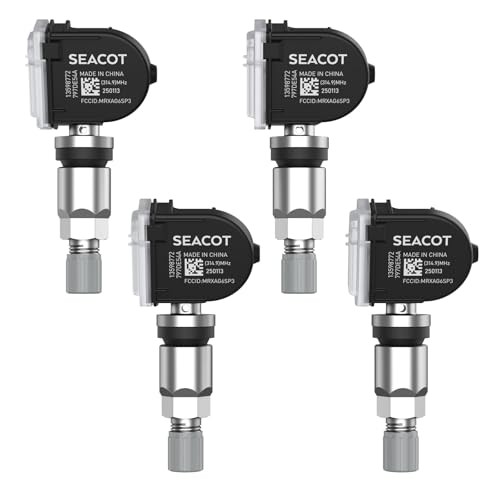 TPMS Sensor GM, 4-Pack 315MHz Tire Pressure Sensor Replacement for Chevy