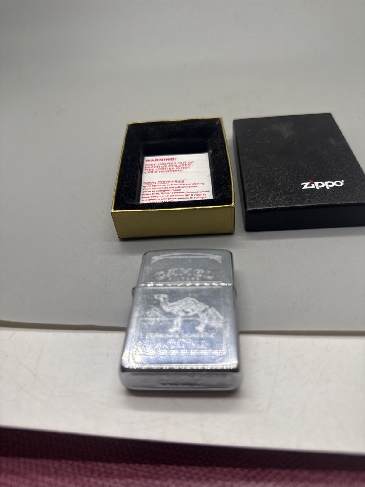 Zippo Camel Classic Silver Color Lighter Refillable Windproof
