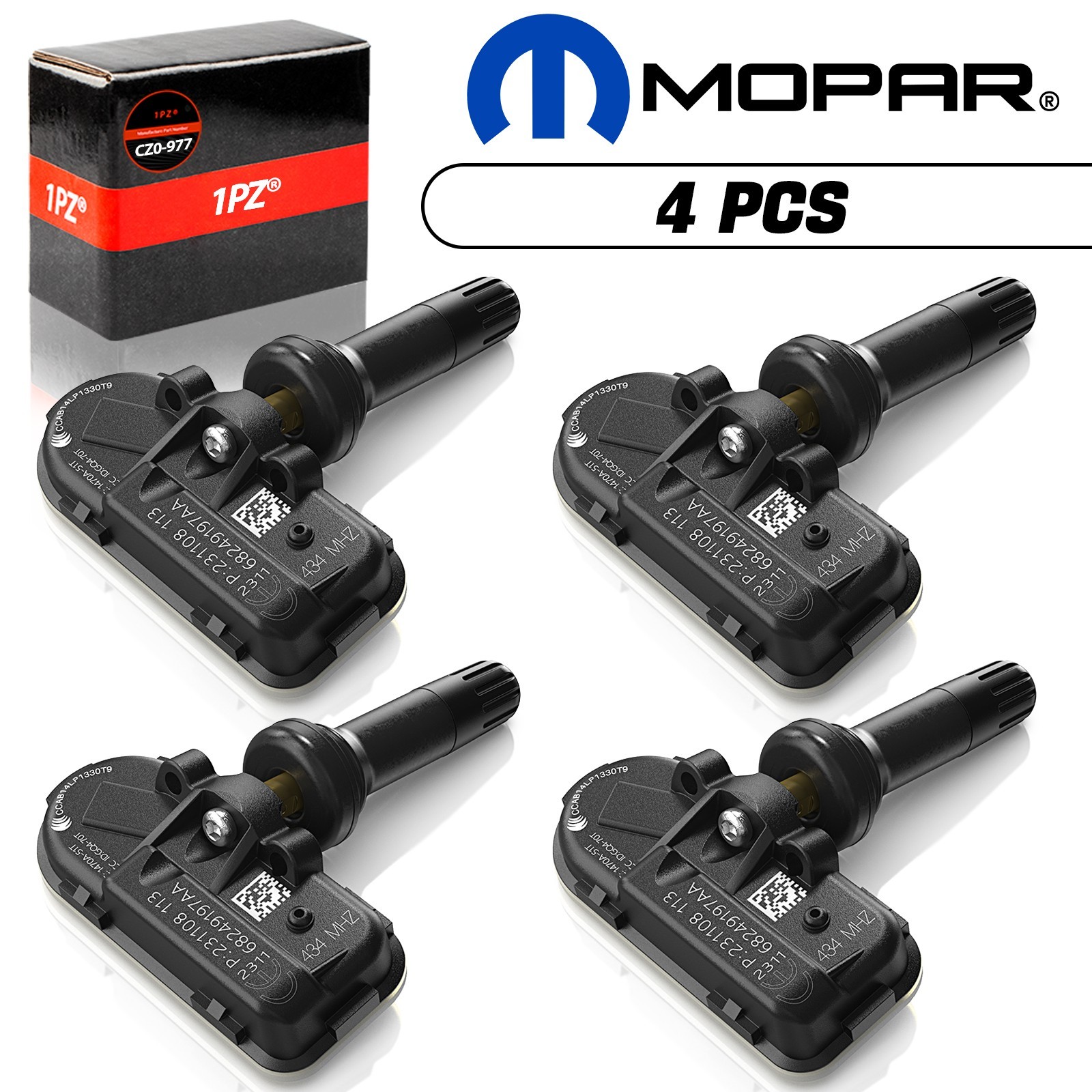 4x Tire Pressure Sensor TPMS For Mopar OEM 68249197AA Dodge Ram 1500 2500 3500