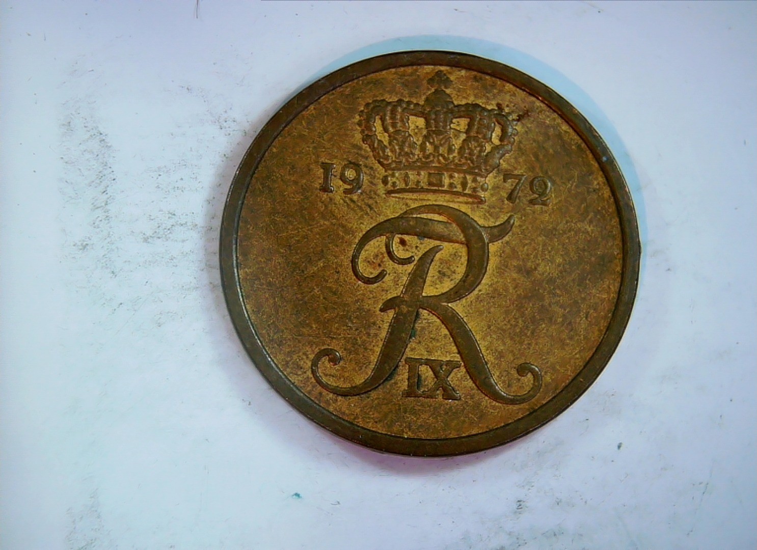 Denmark 1972 5 Øre Frederik IX monogram (5 Øre) Coin