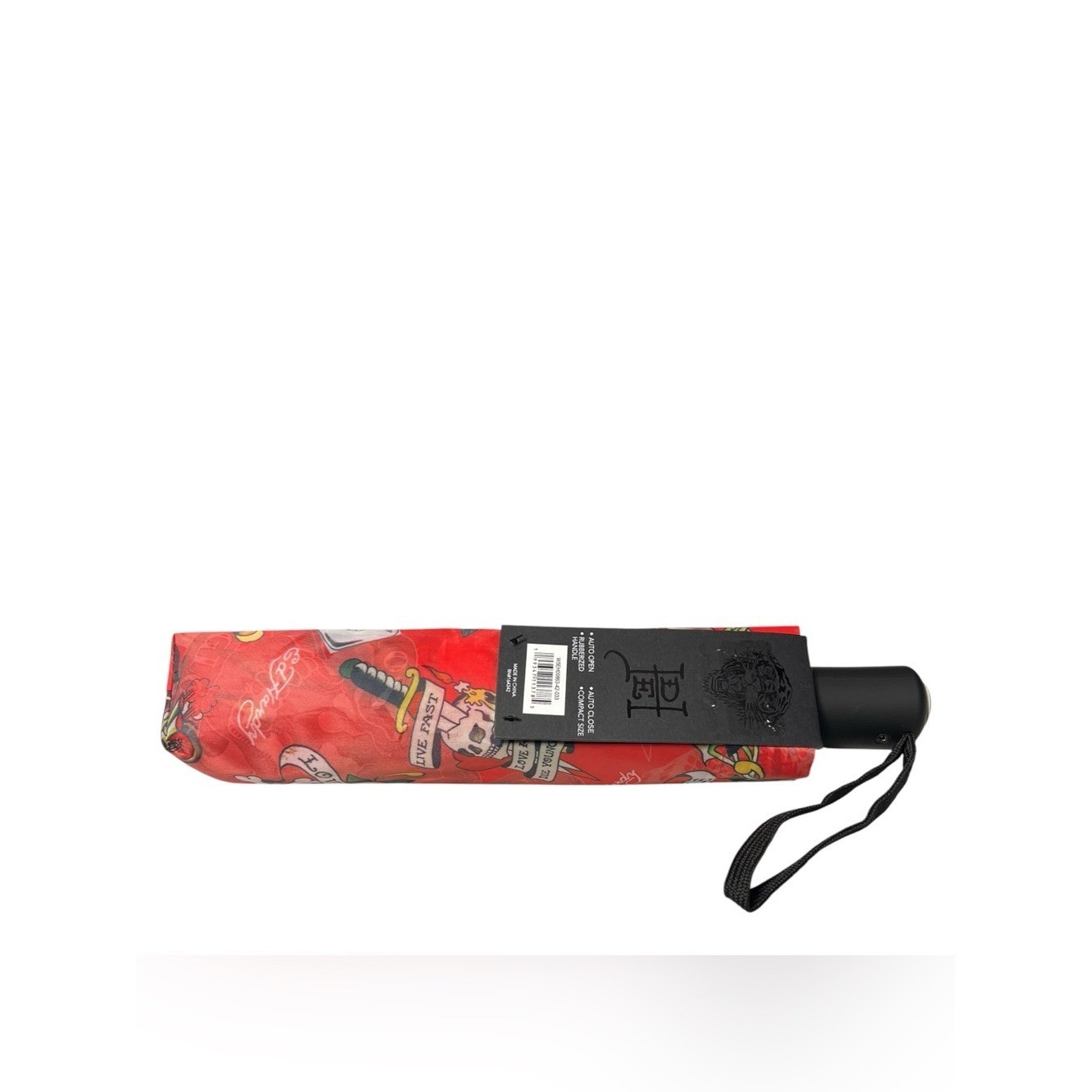 Ed Hardy Iconic Tattoo Compact Umbrella