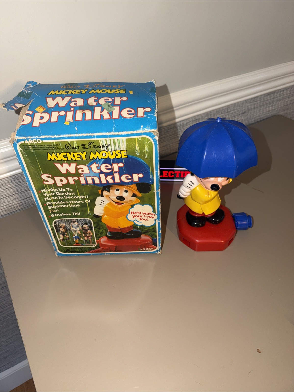 Walt Disney 1984 Mickey Mouse Sprinkler Used