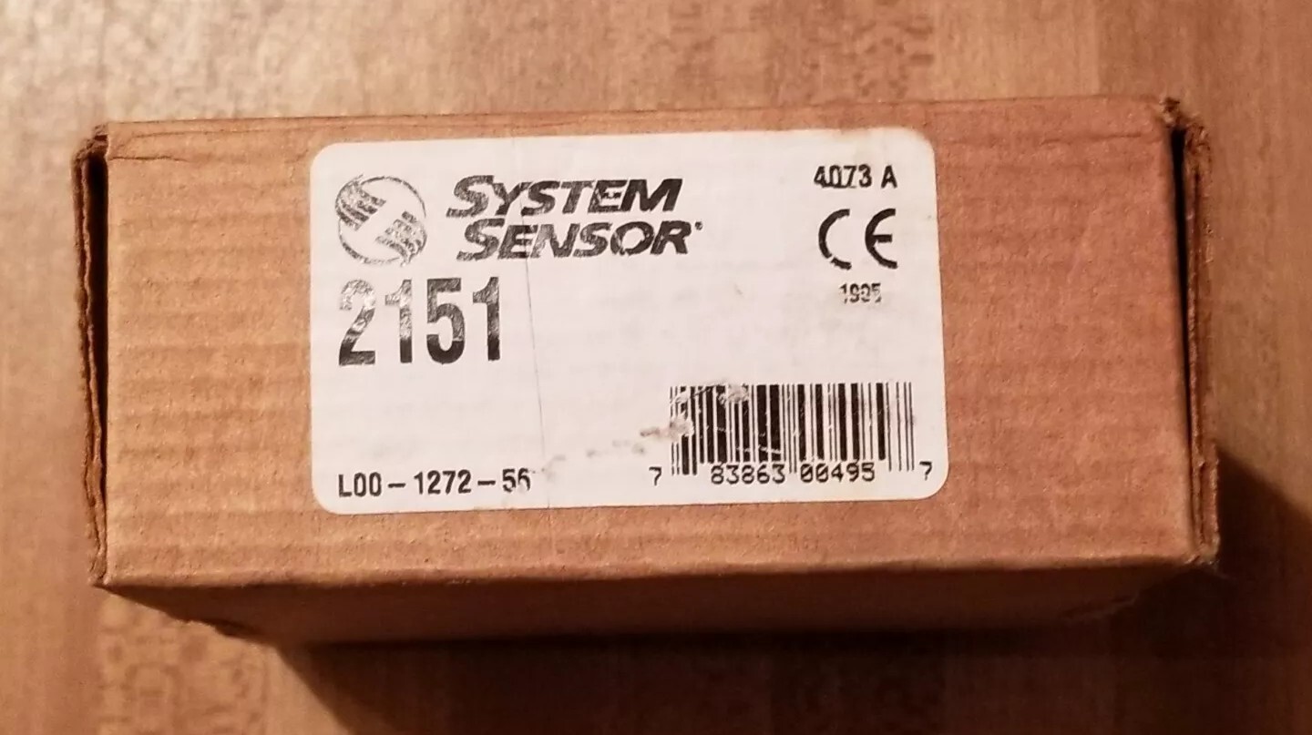System Sensor ~ 2151 ~ Photoelectric Smoke Detector Head