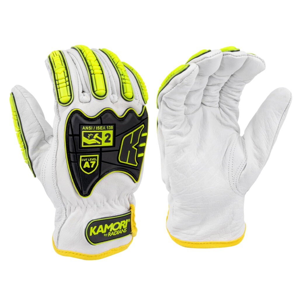 Radians RWG47 Cut A7 Buffalo Leather Driver Gloves with TPR [12 PAIR]