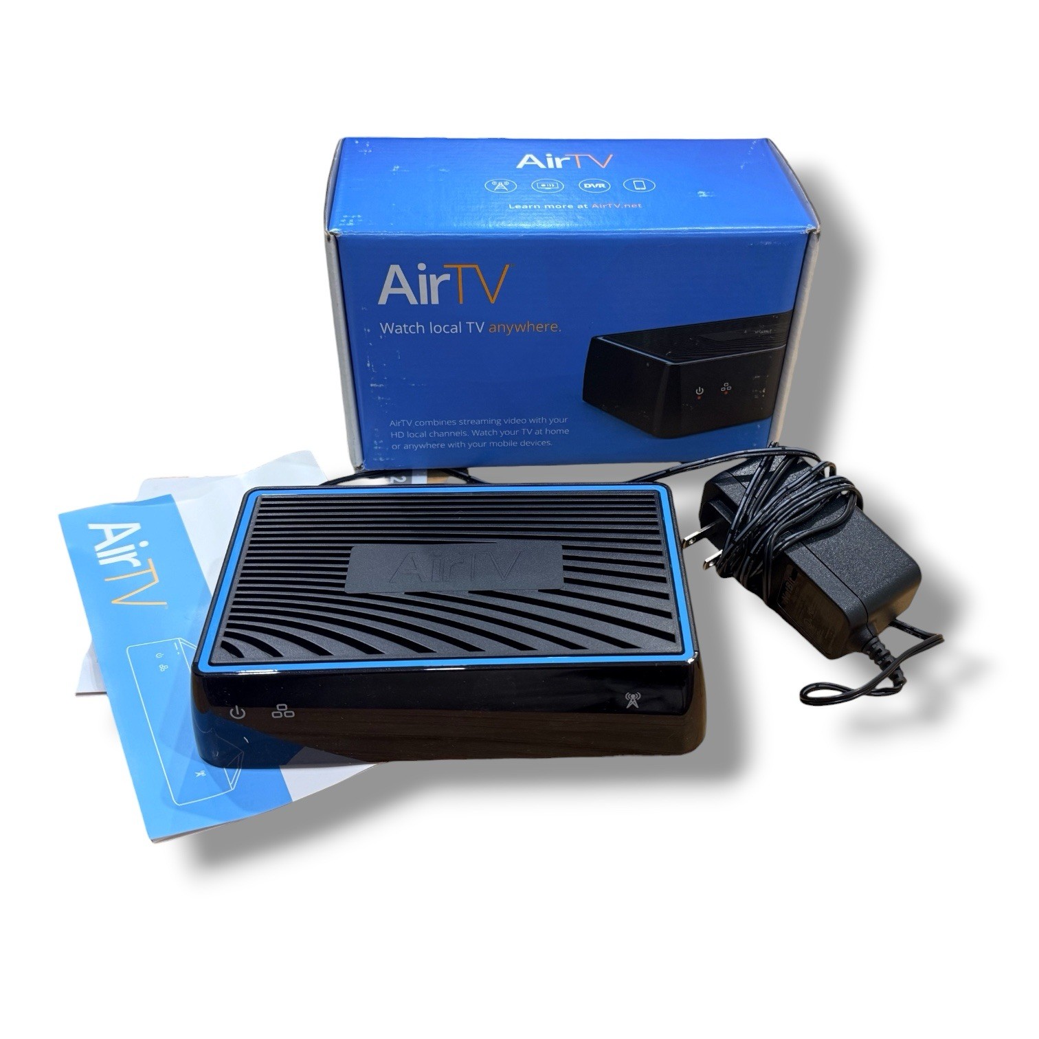 AirTV OTA Network TV Tuner DVR Streaming Box w/ Power Adapter Tested Working