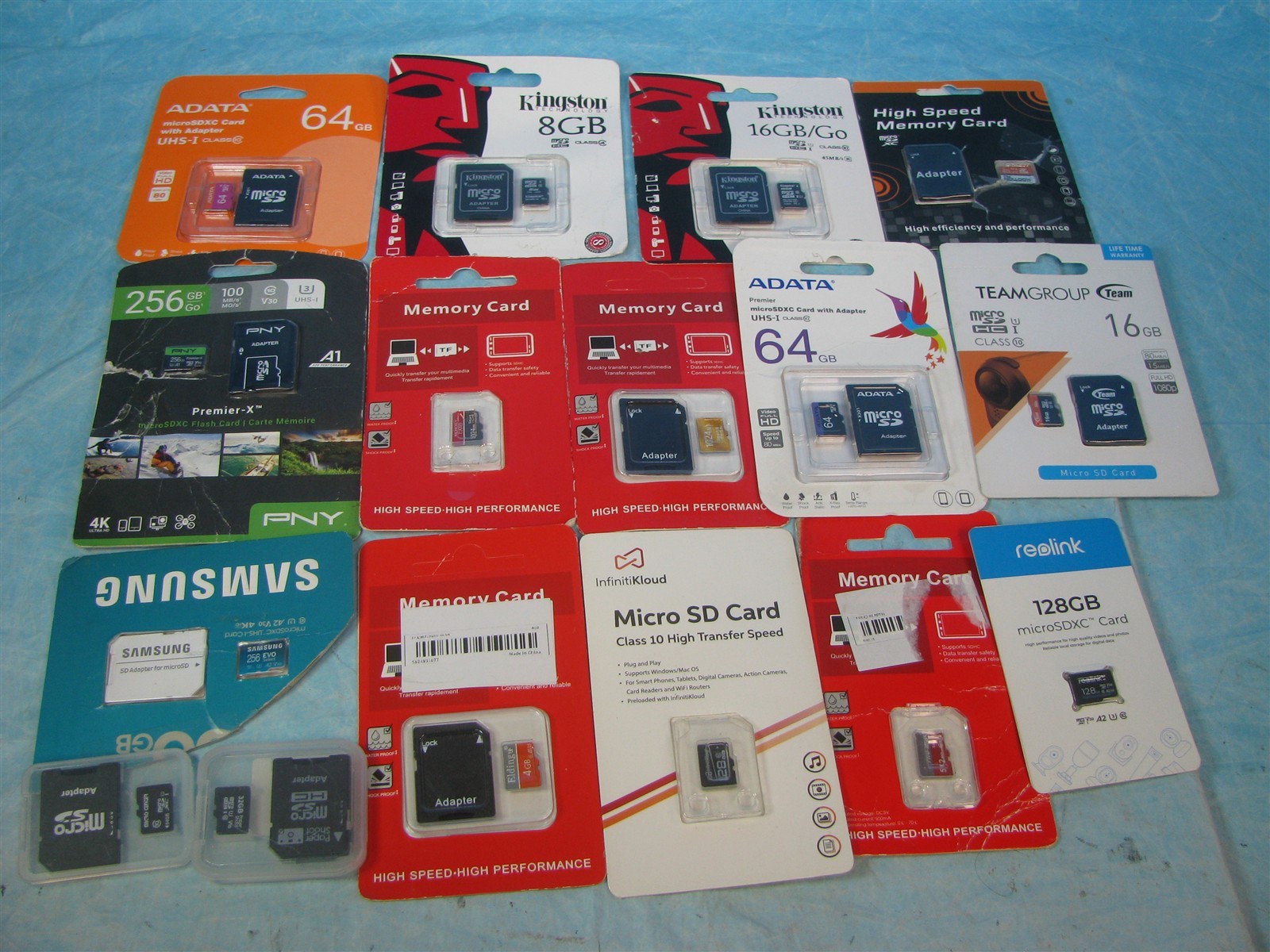 Lot of 16 Misc microSDXC/SDHC- Class 10 - FREE SHIPPING - NEW - FREE SHIPPING