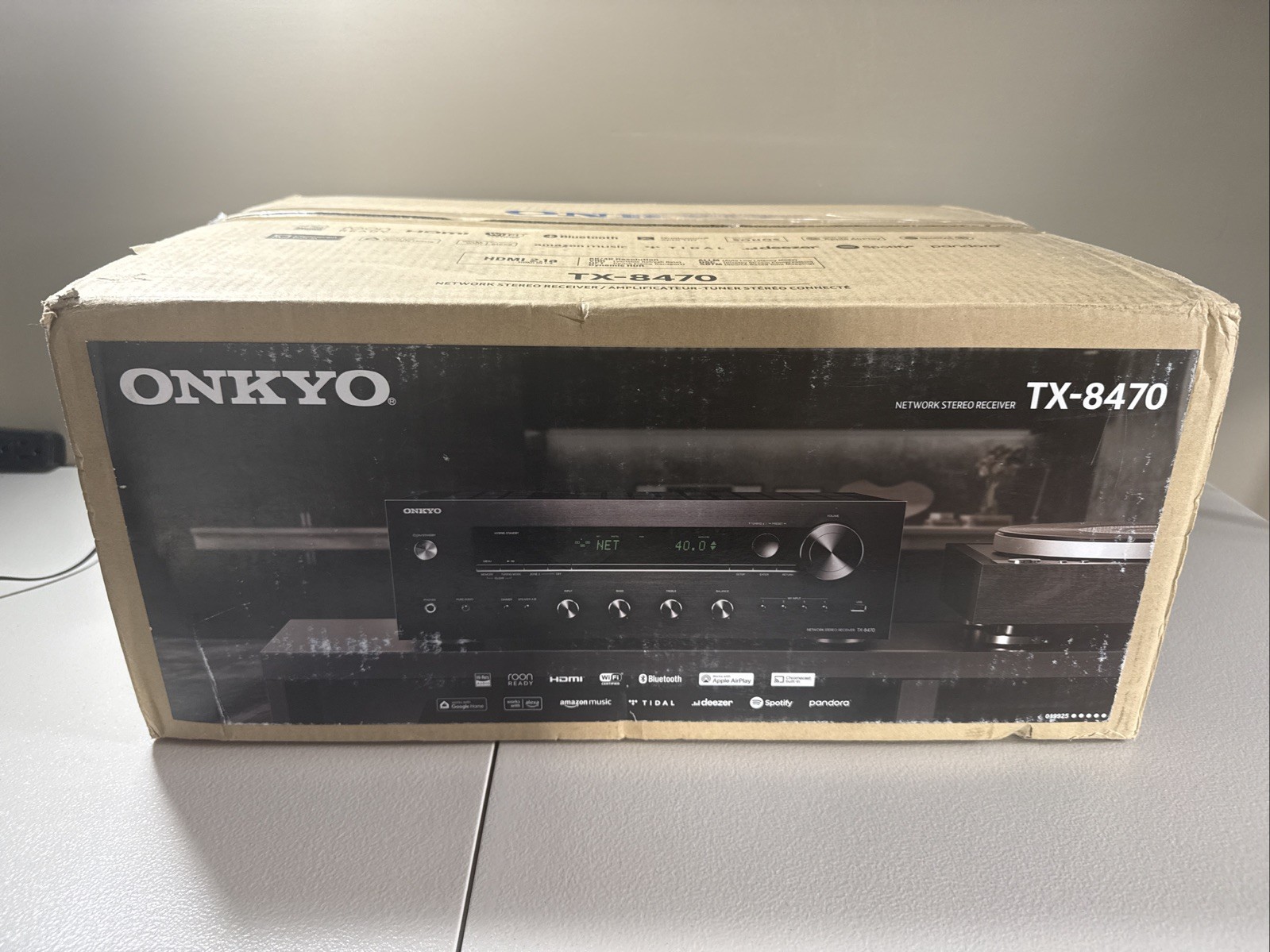 Onkyo TX-8470 110W 2-Channel 8K Network AVR Receiver Black Smart Home NIB New
